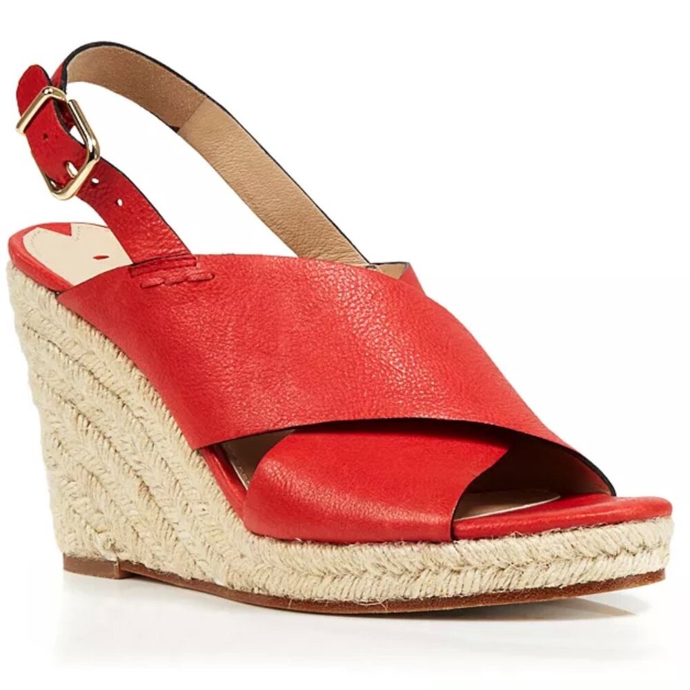 Via Spiga Bloomingdales Wedge Espadrilles Rosette Size 10